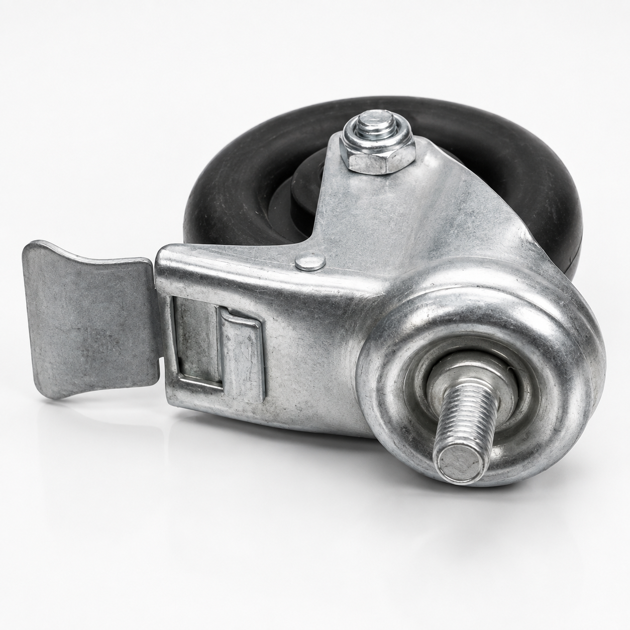 Atosa B0604421 Caster, 4", Swivel, with Brake, with M14 Thread