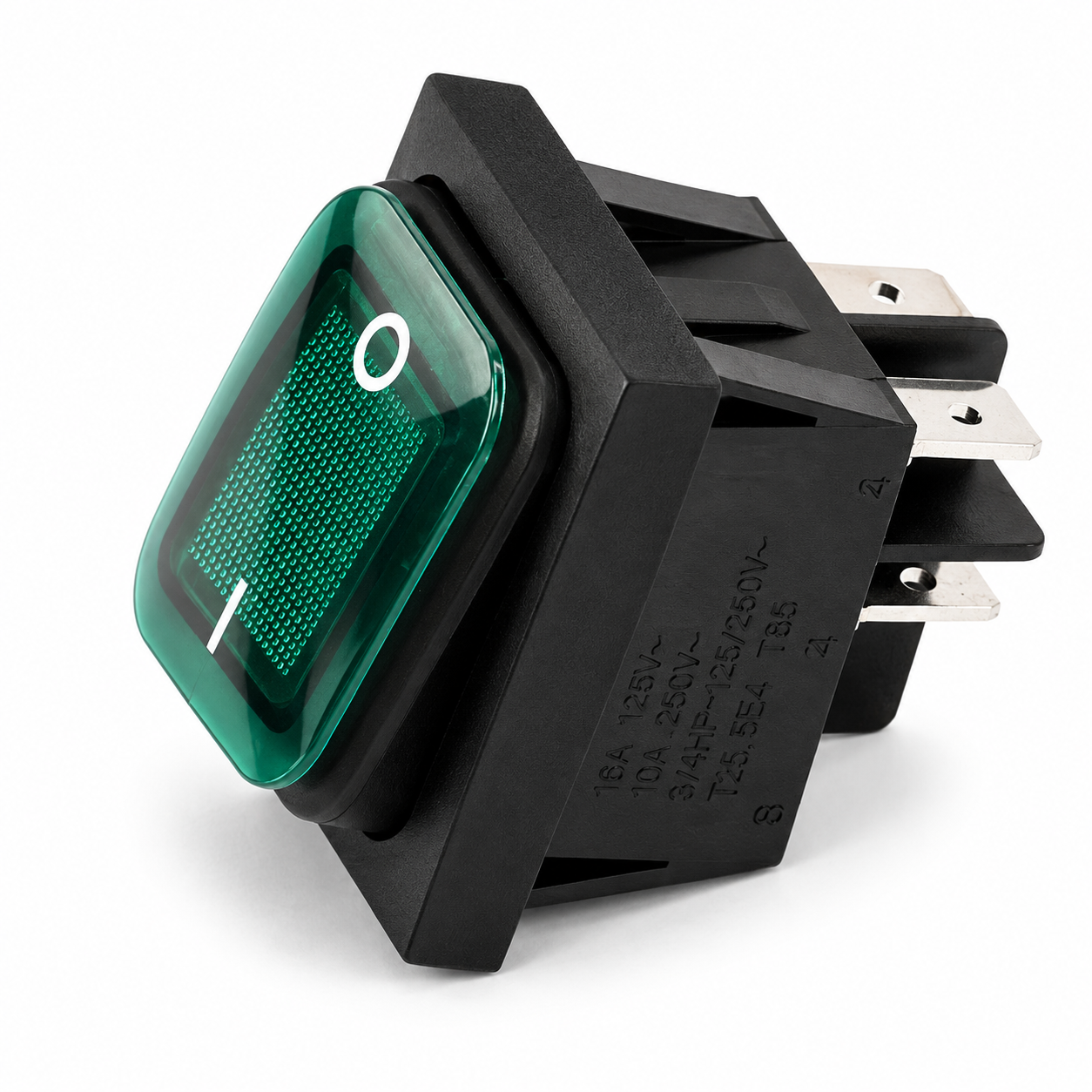 Atosa W0308019 Rocker Switch, Power, Green Lighted