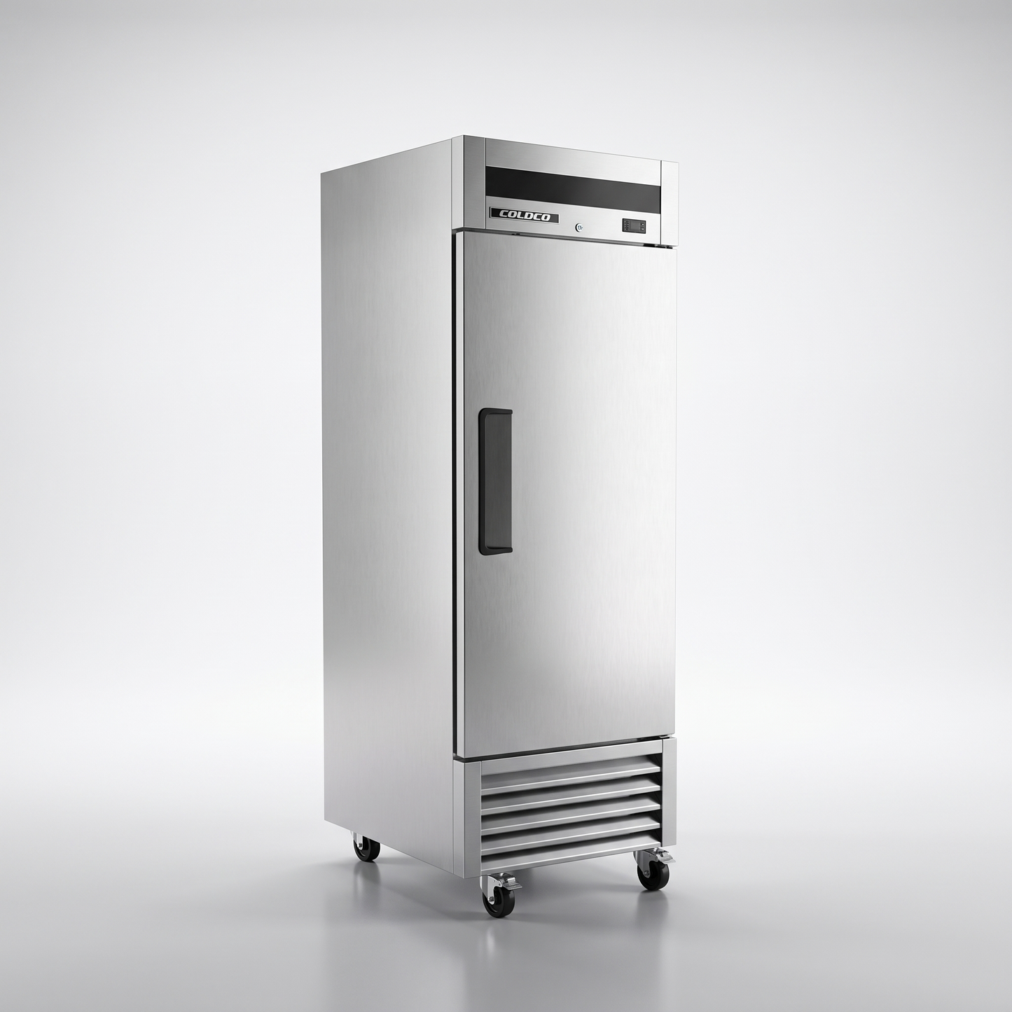 27" 1-Door Stainless Steel Refrigerator Solid Door / Coldco Model BSD-1R-HC