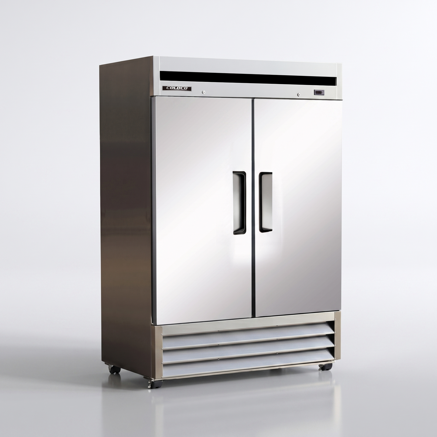 54" 2-Door Stainless Steel Refrigerator Solid Door / Coldco Model BSD-2R-HC