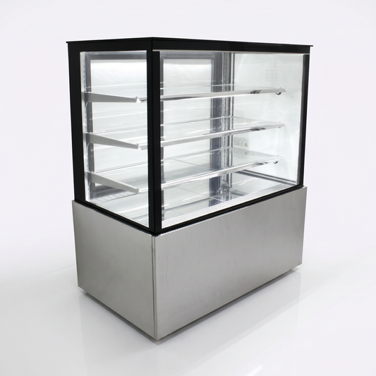 72" Bakery Showcase / Cake Display - Stainless Steel | CD-72-3