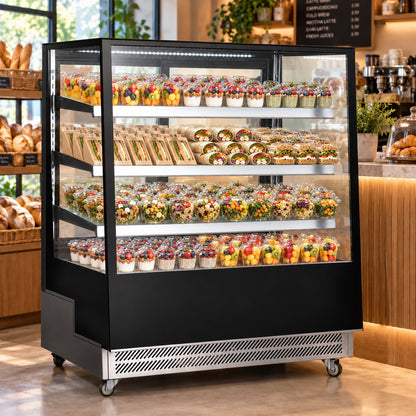 48" Angled Straight Glass Refrigerated Showcase / Coldco Model CDST48-3
