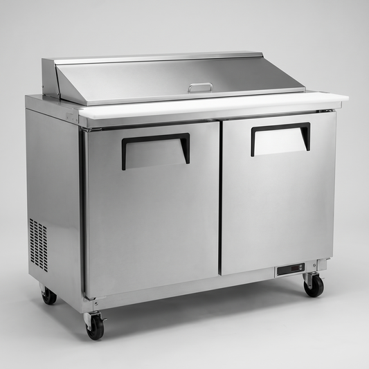 48" Mega Top Sandwich / Salad Prep-Table Refrigerator / Coldco Model CSP-48M-HC
