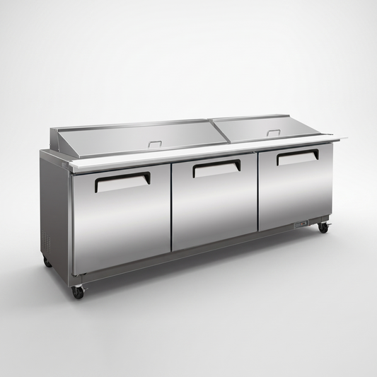 72" Mega Top Sandwich / Salad-Bar Prep Table Refrigerator / Coldco Model CSP-72M-HC