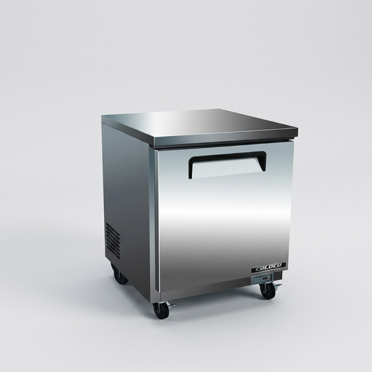 27.5" Under Counter Freezer, Stainless Steel / Coldco Model CUC-27F-HC