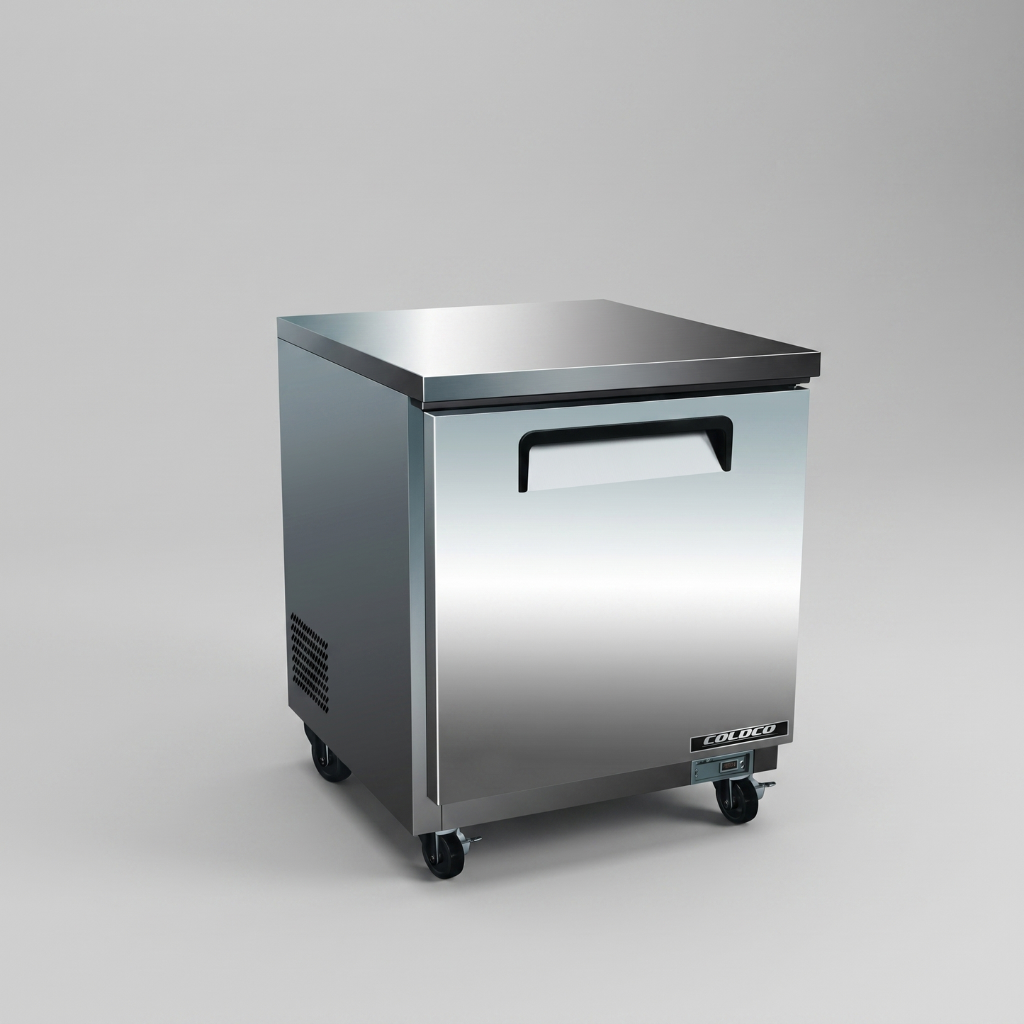 27.5" Under Counter Refrigerator, Stainless Steel Exterior & Interior / Coldco Model CUC-27R-HC