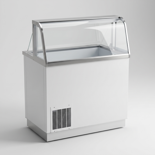 47″ 8 TUB ICE CREAM DIPPING DISPLAY, LED LIGHTING / Coldco Model DDC-48-HC