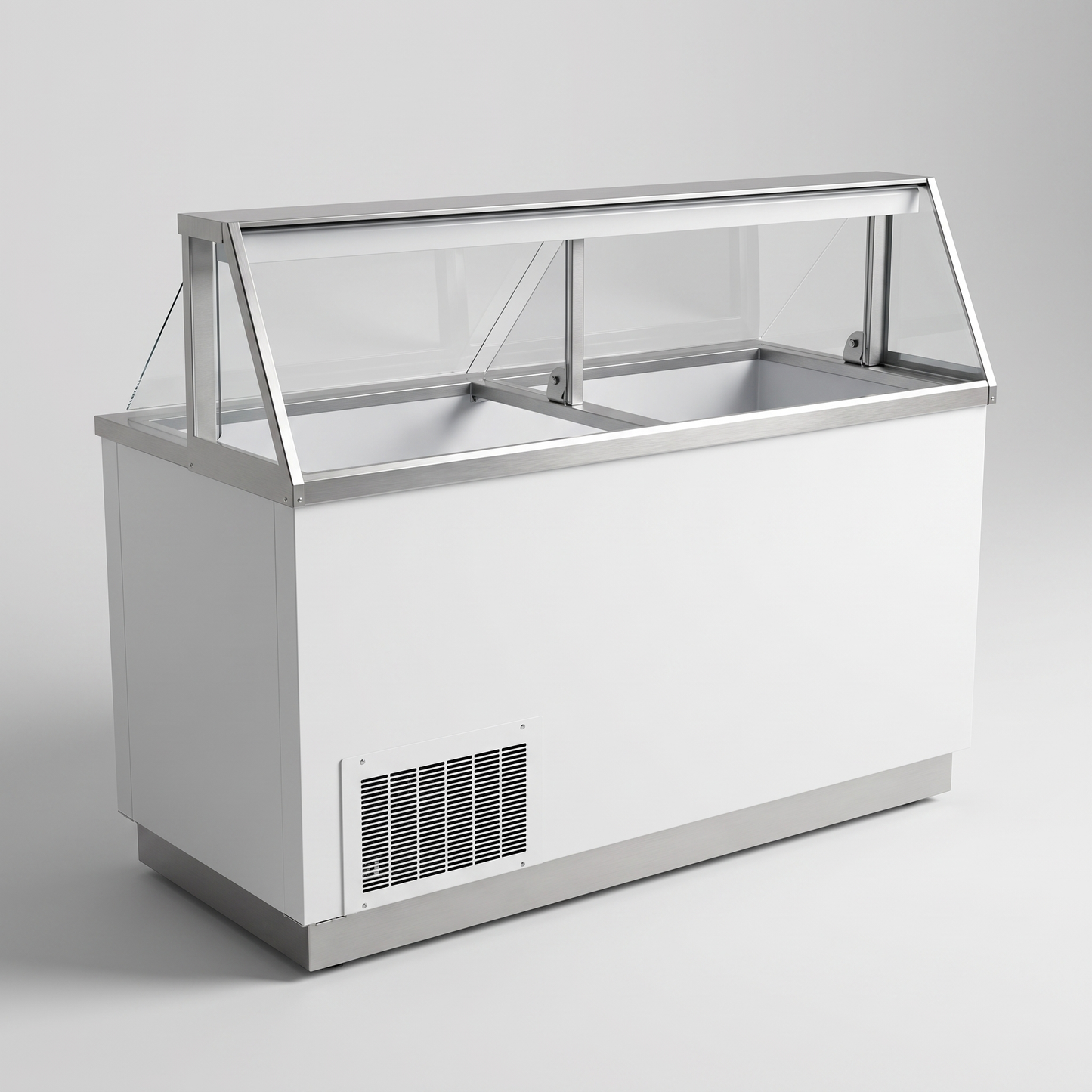 68″ 12 TUB ICE CREAM DIPPING DISPLAY, LED LIGHTING / Coldco Model DDC-68-HC