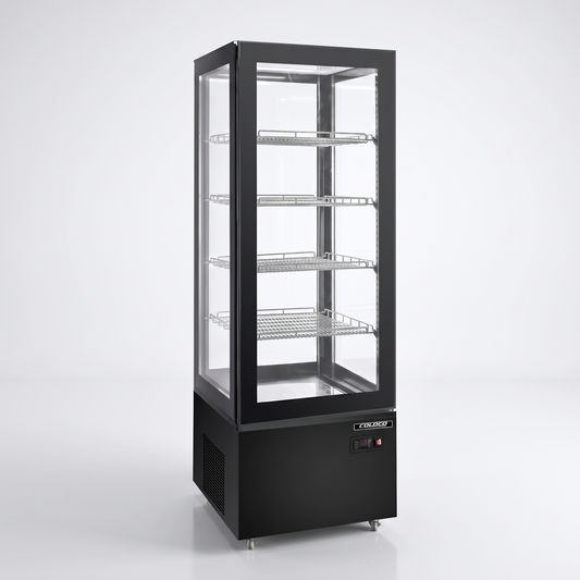 75" Height Refrigerated Display Case - Black Exterior | ST-400B
