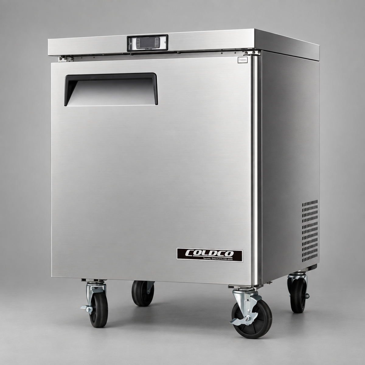 27.5" Under Counter Refrigerator, Stainless Steel Exterior & Interior / Coldco Model CUC-27R
